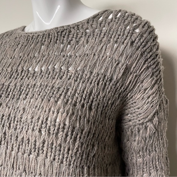 VINCE Open Weave Knit Sweater - Picture 3 of 9